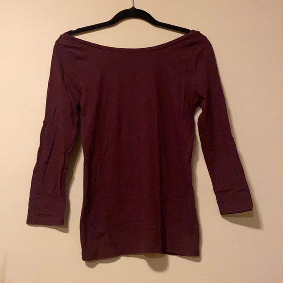 JCrew Scoop back Ballet style long sleeve shirt - Picture 4 of 7